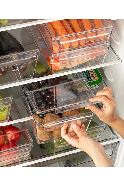 heybecollection Covered Refrigerator Organizer