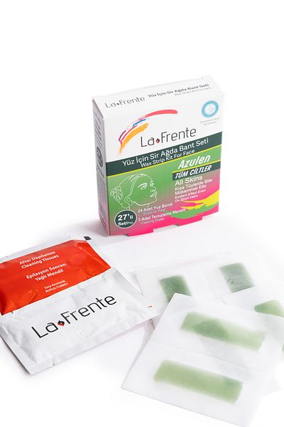 LA FRENTE Set of 27 Facial Waxing Strips for All Skin Types