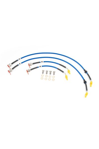 Forge Motorsport Audi S3 8Y Steel Brake Hose - Transparent Blue