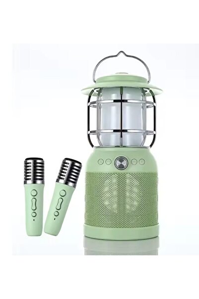 Limmy Kamp Lambası Dış Mekan Karaoke Hoparlör 3'ü 1 Arada TF-Card Bluetooth 2...