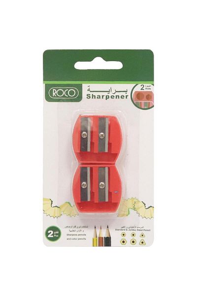 Roco Pocket Sharpener – 2 Holes, Assorted Colors