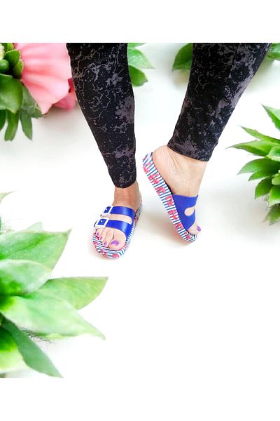 GEZER Double Buckle Adjustable Comfortable Sole Beach, Sea, Pool Slippers