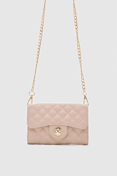 Honorius Women's Embroidery Detailed Crossbody Bag Wallet Cream