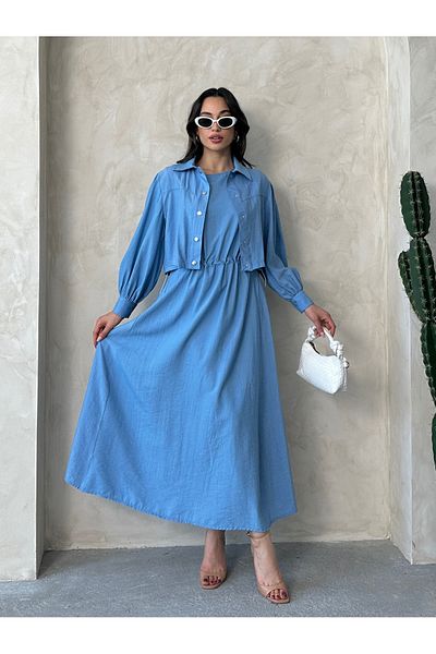 MD trend Women's Oversized Dress Bolero Double Suit