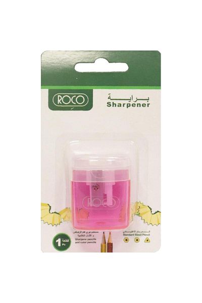 Roco Pocket Sharpener – Single Hole, Pink
