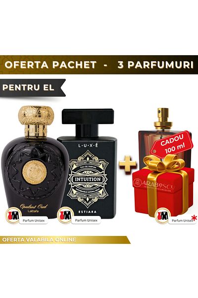 lattafa Opulent Oud + Intuition + Gift Perfume