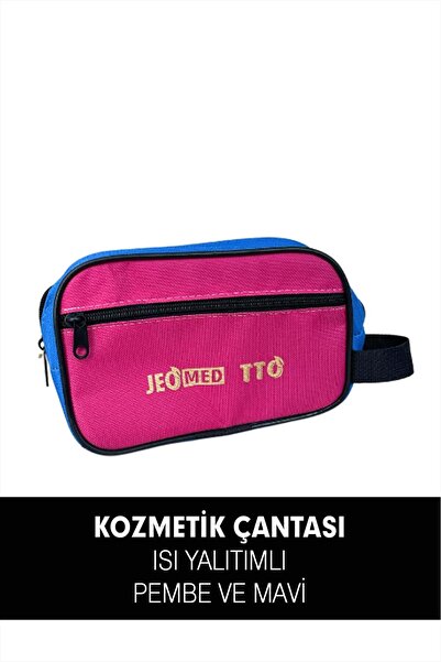 TTO Isı Yalıtımlı Kozmetik Çanta Pembe Mavi