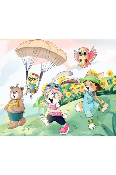 Pttozan set de pictură cu diamante, multicolor, 30 x 40 cm