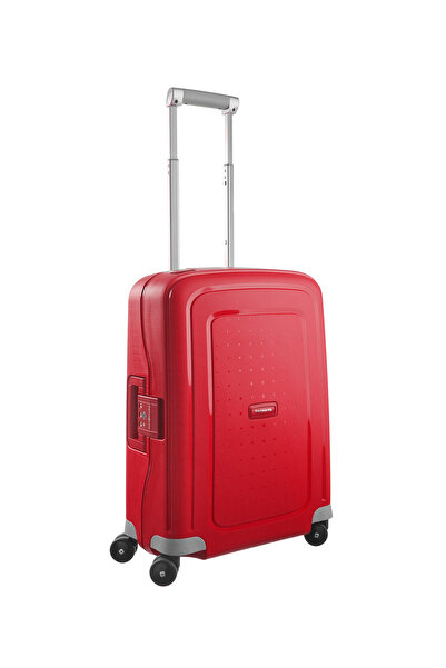 Samsonite Kırmızı Çekçekli Sert Valiz S'CURE-SPINNER 55/20