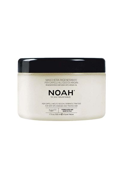 Noah Mască regenerantă cu ulei de argan pentru păr foarte uscat (2.3), Noah, 500 ml