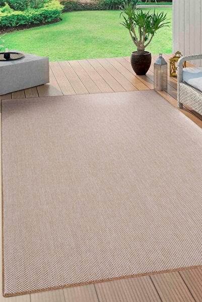 Stella White Jute Wicker Model Solid Color Woven Washable Foldable Dustproof Rug