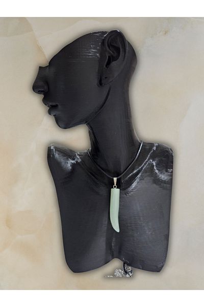 HobiHub Natural Green Aventurine Pendant – Stone of Luck and Abundance, Spiritual Balance