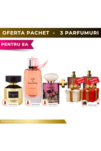 lattafa Life is Beautiful + Tizi Collection Click + Away + 2x Perfume Gift
