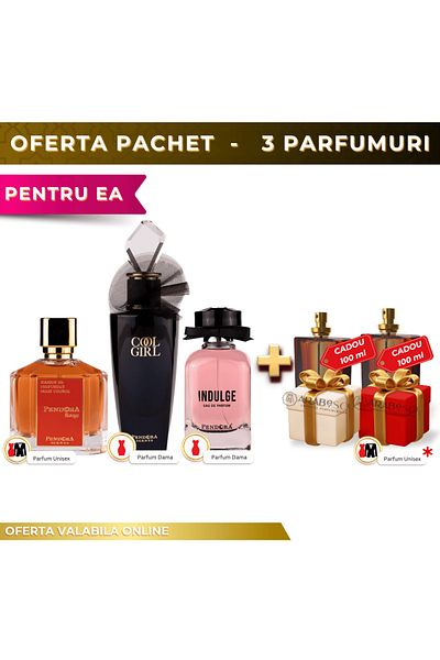 lattafa Pendora Rouge + Cool Girl + Indulge + 2x Perfume Gift