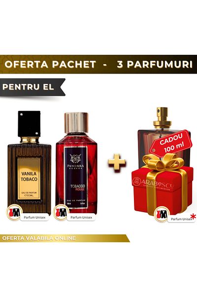 lattafa Tobacco Vanilla + Tobacco Rouge + Perfume Gift
