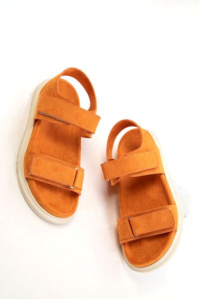 SOHO Orange Suede Women's Sandals 20694