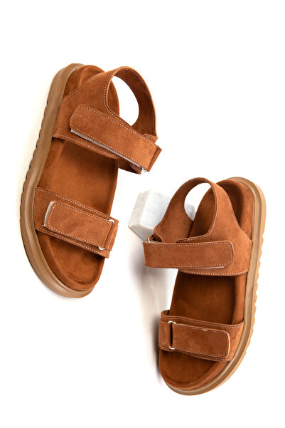 SOHO Tan Suede Women's Sandals 20694