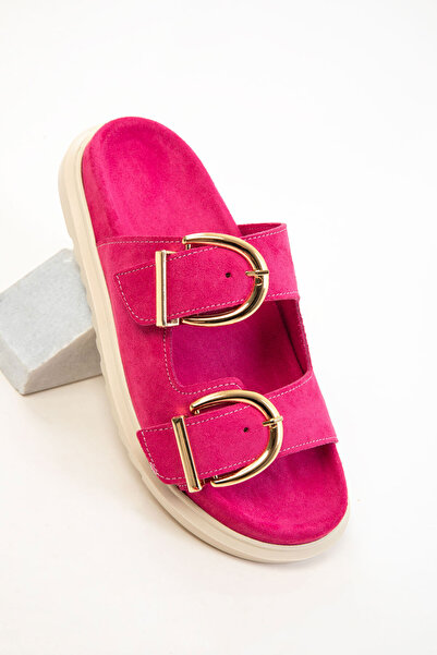 SOHO Fuchsia Suede Women's Slippers 20698