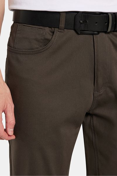 Tudors Men's Regular Fit Relaxed Fit Canvas Khaki Trousers