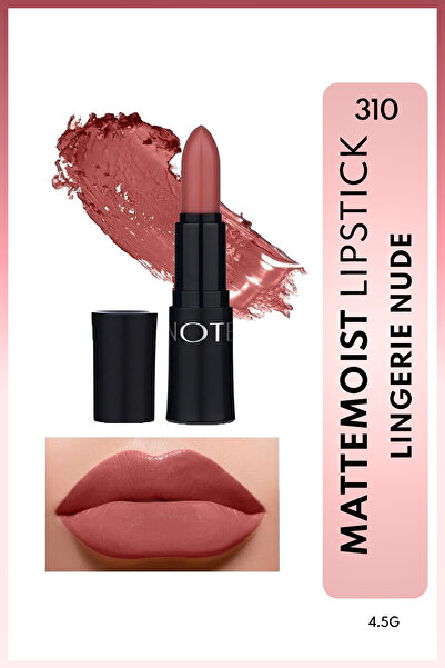 NOTE Mattemoist Lipstick Mat Bitişli Ruj 310 Lingerie Nude - Açık Nude