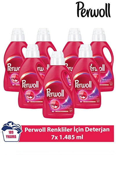 Perwoll Sıvı Deterjan Yenileme Renkliler 7x1.485ml – Canlı Renkler İçin 189 Y...