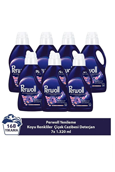 Perwoll Yenileme Koyu Renkliler Çiçek Cazibesi 7x 1.485 ml 168 Yıkama
