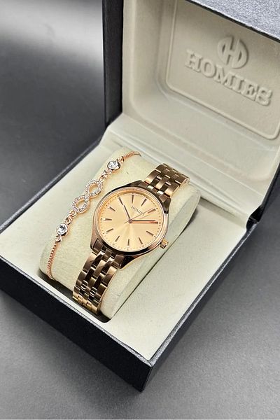 Homies Women's Wrist Watch with Original Gift Box and Bracelet Gift. 650641598