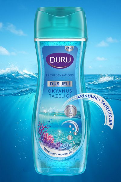 Duru Fresh Sensations Ocean Freshness Vegan Shower Gel 6X450 ml