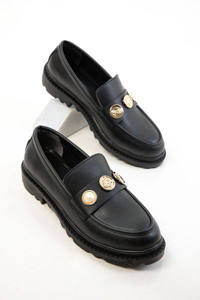 SOHO Black Women's Loafer Shoes 20687