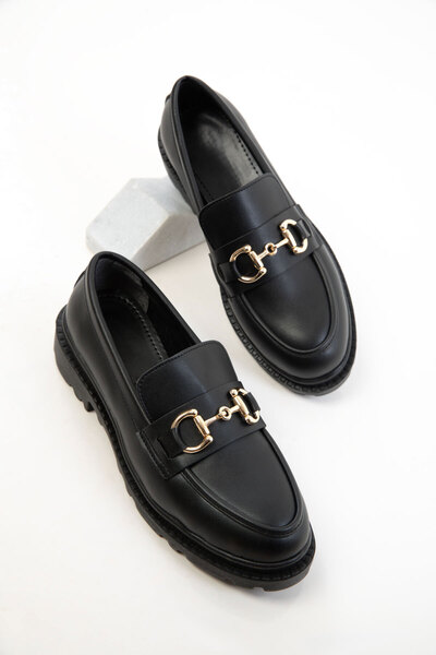 SOHO Czarne damskie mokasyny 20685