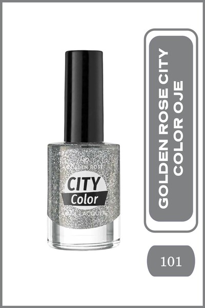 Golden Rose City Color Nail Lacquer Glitter 101 Işıltılı Oje 10,2 ml
