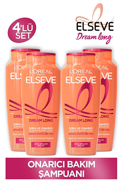 ELSEVE Dream Long Onarıcı Bakım Şampuanı 400ml 4'lü Set