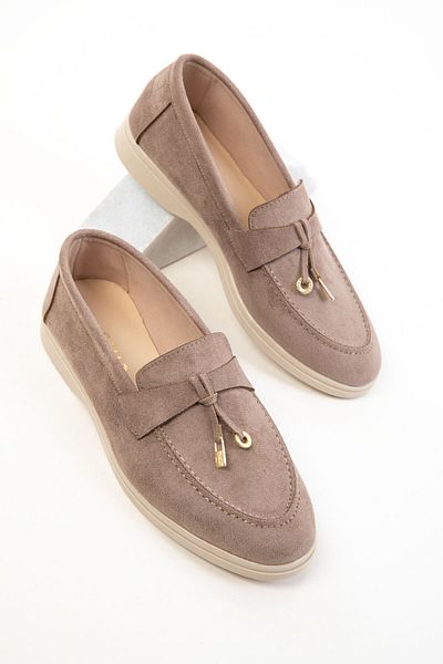 SOHO Nerz Wildleder Damen Loafer Schuhe 20674