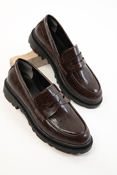 SOHO Кафяви дамски мокасини Krako 20688