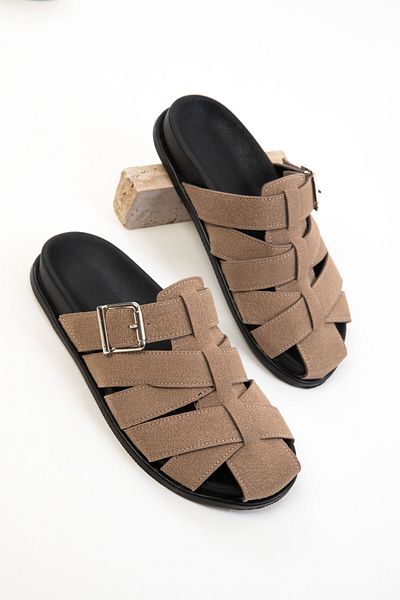 SOHO Γυναικείες παντόφλες Mink Suede 20700