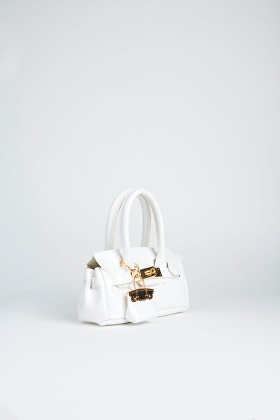 Vivaq Жіноча сумка білого кольору з чарівним дизайном, застібкою-замком, ручкою та ременем через плече