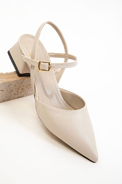 SOHO Bej Kadın Klasik Topuklu Ayakkabı 20655