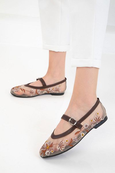 SOHO Barna női balerina 20495