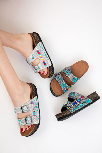 SOHO Gümüş Kadın Terlik 20709