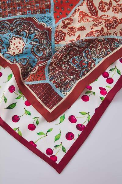 Trendyol Collection Rot gemustert 50*50 cm 2er-Pack Schalzubehör TWOSS25FU00000