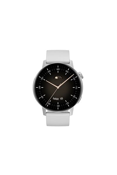 Smart Vibe SmartWatch DT™ WATCH3 MINI, Bluetooth HD Calling, 1.19" Borderless 4D, GPS Route Tracking, Silver