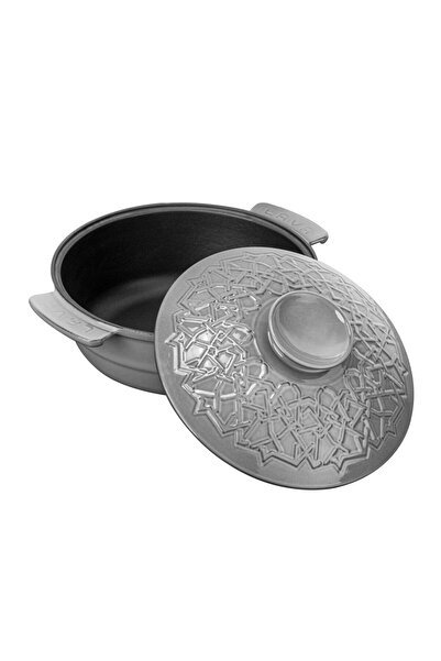 Lava Cast Iron Anatolian Seljuk Pot Diameter (Ø) 26 Cm.