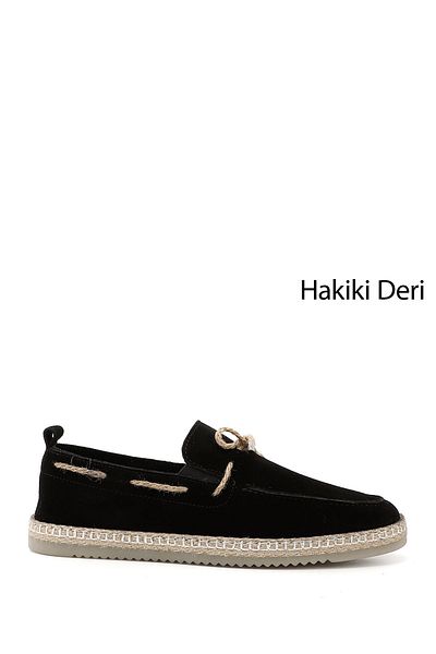 GÖNDERİ(R) Men's Black Suede Genuine Leather Shoes