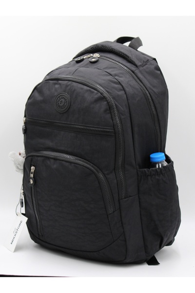 Bevitton Σατέν Πολυτελές Αδιάβροχο Ύφασμα Μαύρο Χρώμα Μεγάλο Μέγεθος Unisex Σχολικό Σακίδιο Πλάτης και Τσάντα Ταξιδίου / 1800