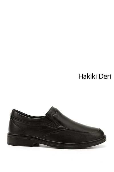 GÖNDERİ(R) Men's Black Genuine Leather Classic Comfort Shoes