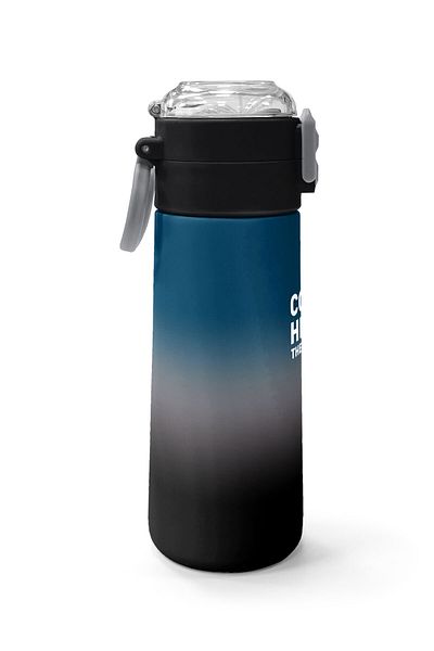 Coral High Kids Nefti Gray Color Transitioning Straw and Direct Drinking Steel Thermos 500 ml 31855
