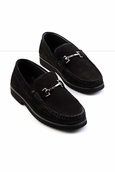 Bambi Siyah Leather Erkek Loafer Ayakkabı E01194031501