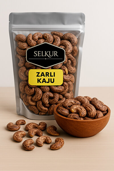 SELKUR Kabuklu Zarlı Kaju 200GR (FIRINDA KAVRULMUŞ, YAĞSIZ, TUZLU)