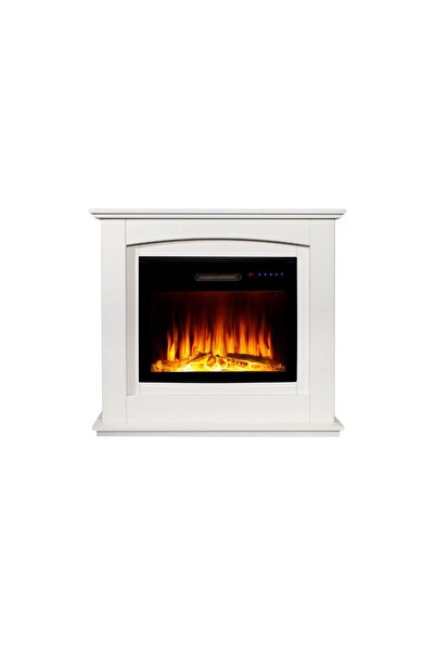 tek tes şömine TEKTES ELEKTRİKLİ ŞÖMİNE KASALI 125cm Beyaz Kasalı 8 RENKLİ  A...