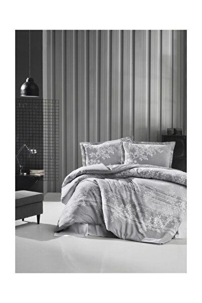 Clasy Ranforce Çift Kişilik Nevresim Takımı Bova Gri